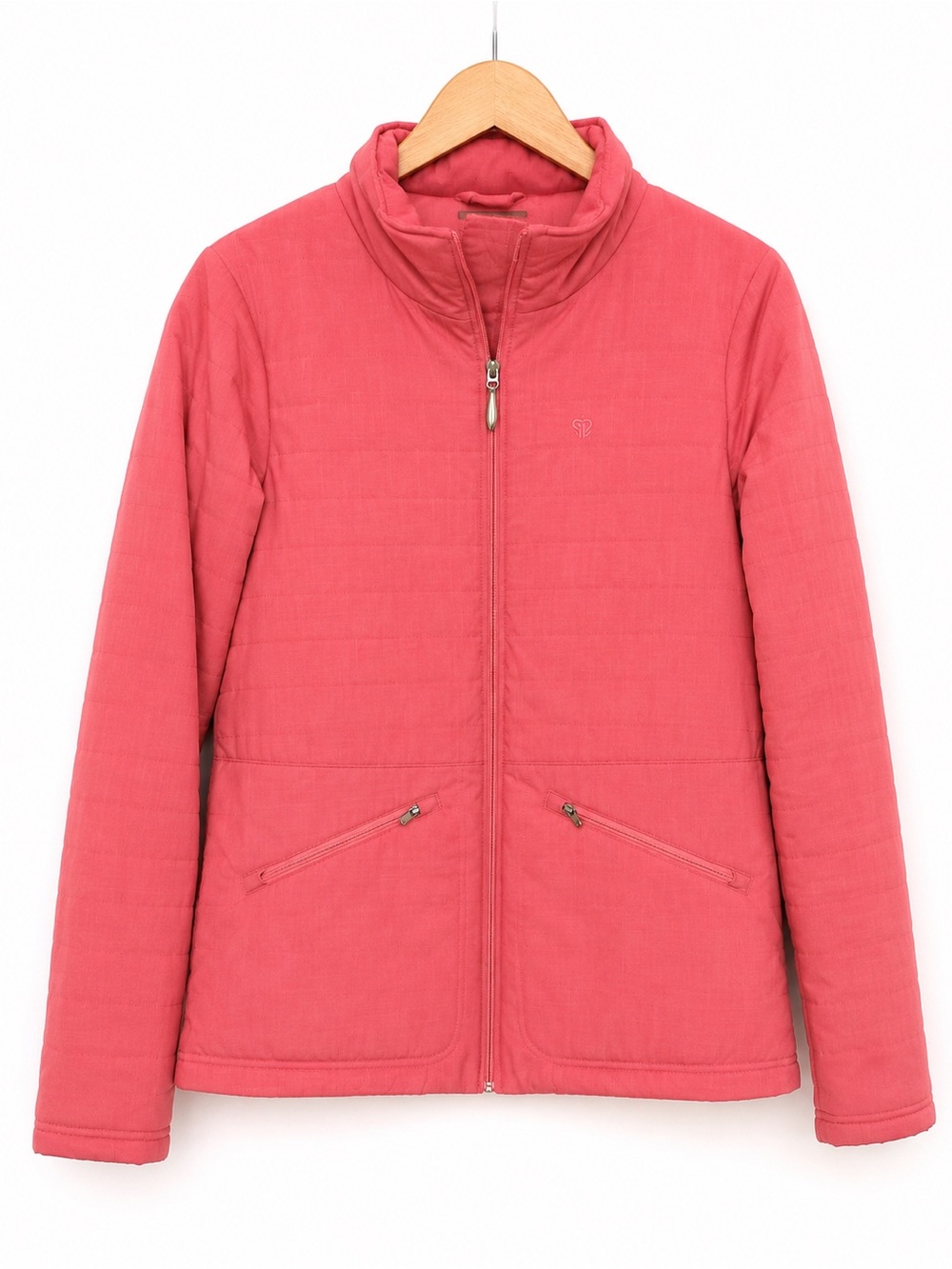 Straight Down Women’s Small Coral Quilted Puffer Golf Jacket